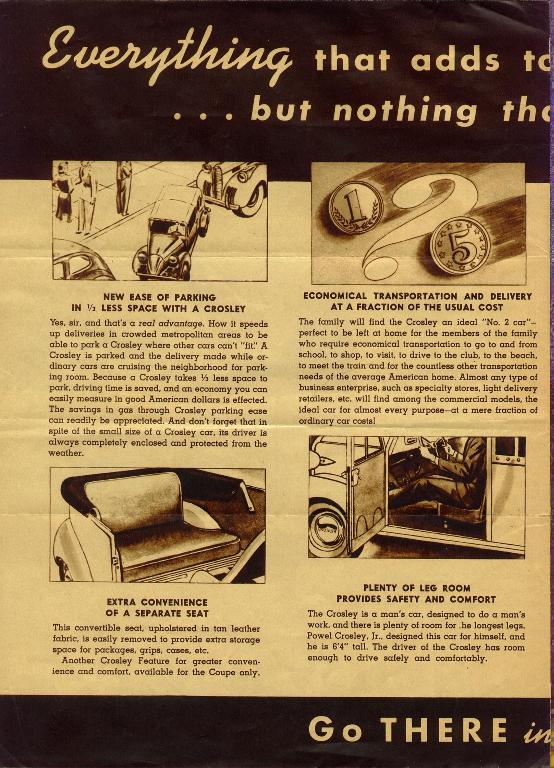 1941 Crosley Automobiles Brochure Page 2